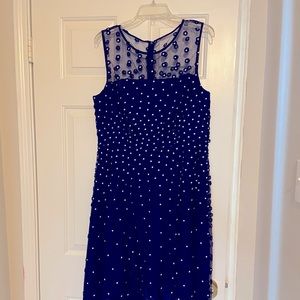 *URGENT SALE* TAHARI Navy Blue Flower Dress